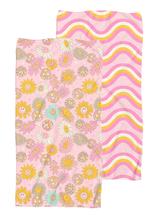 Simply Southern Quick Dry Beach Towel - Flowers