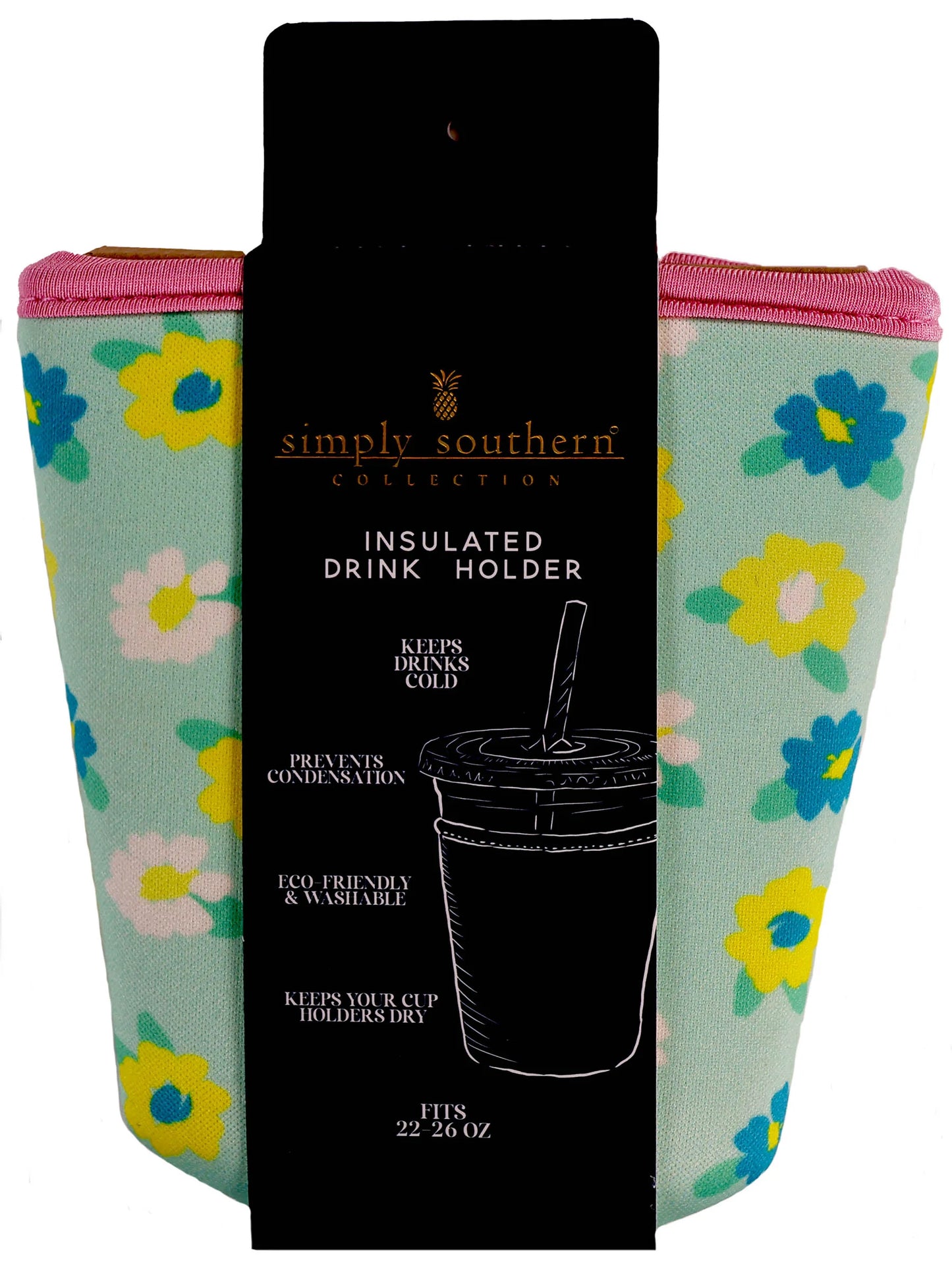 Simply Southern Neoprene Drink Sleeve - Flowers