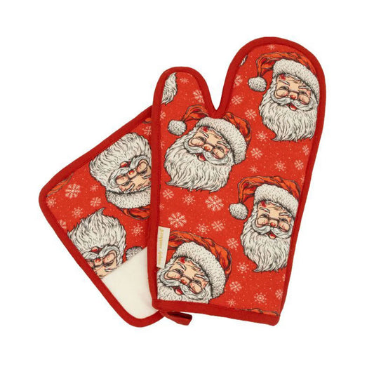 Simply Southern Santa Oven Mitt and Potholder Set