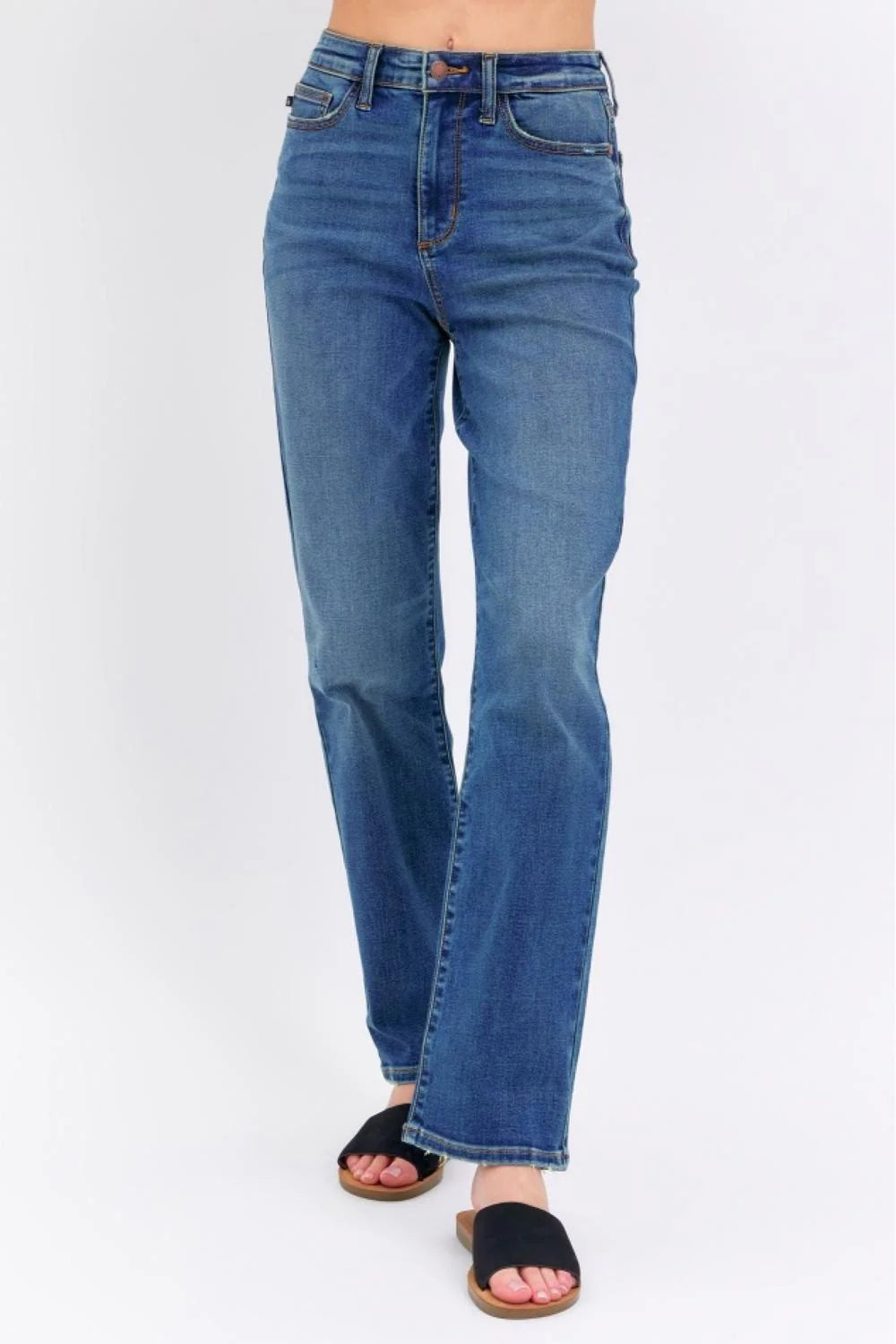 Judy Blue High Waist Straight Denim Jeans