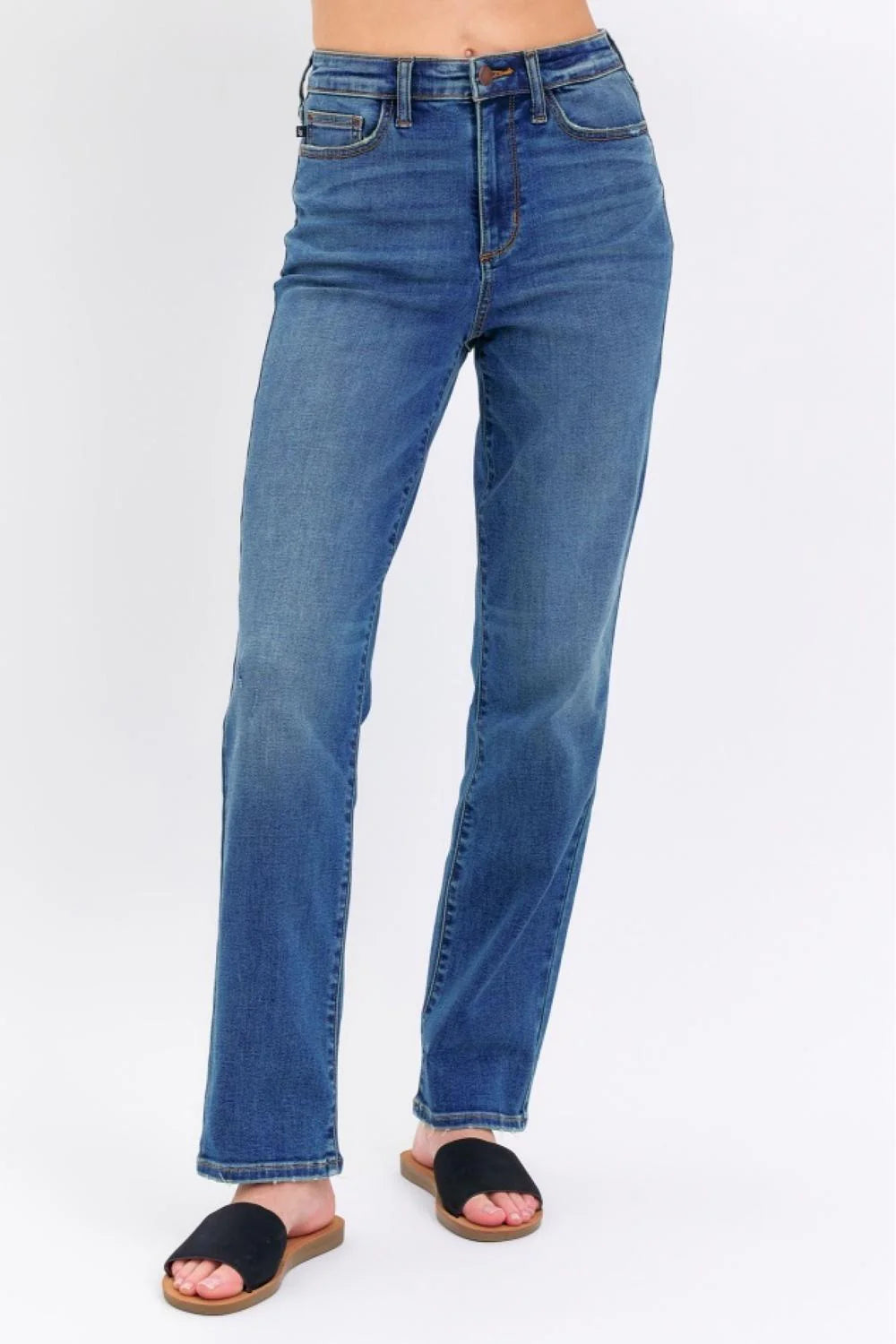 Judy Blue High Waist Straight Denim Jeans