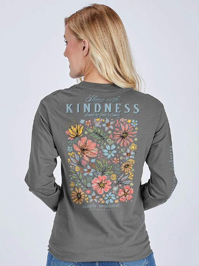 Simply Southern Shine With Kindness Long Sleeve Shirt