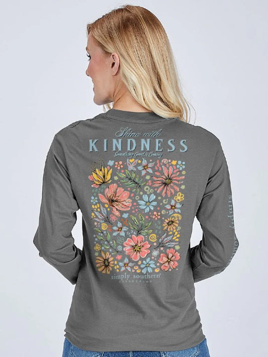 Simply Southern Shine With Kindness Long Sleeve Shirt