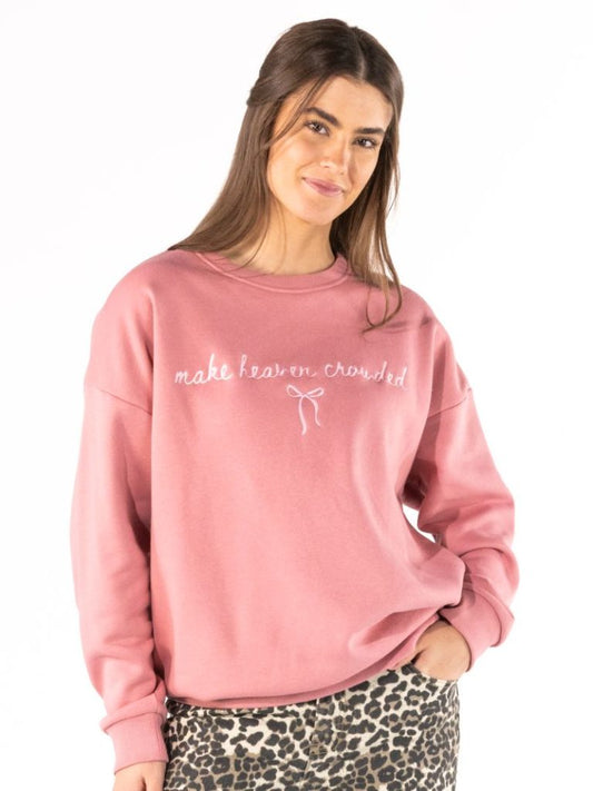 Simply Southern Make Heaven Crowded Embroidered Crewneck