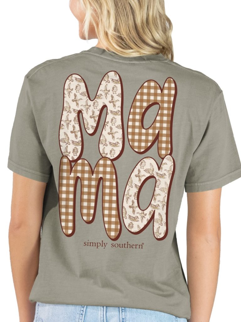 Simply Southern Mama Duck Mineral Wash Short Sleeve Shirt