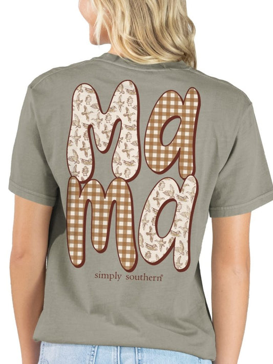 Simply Southern Mama Duck Mineral Wash Short Sleeve Shirt