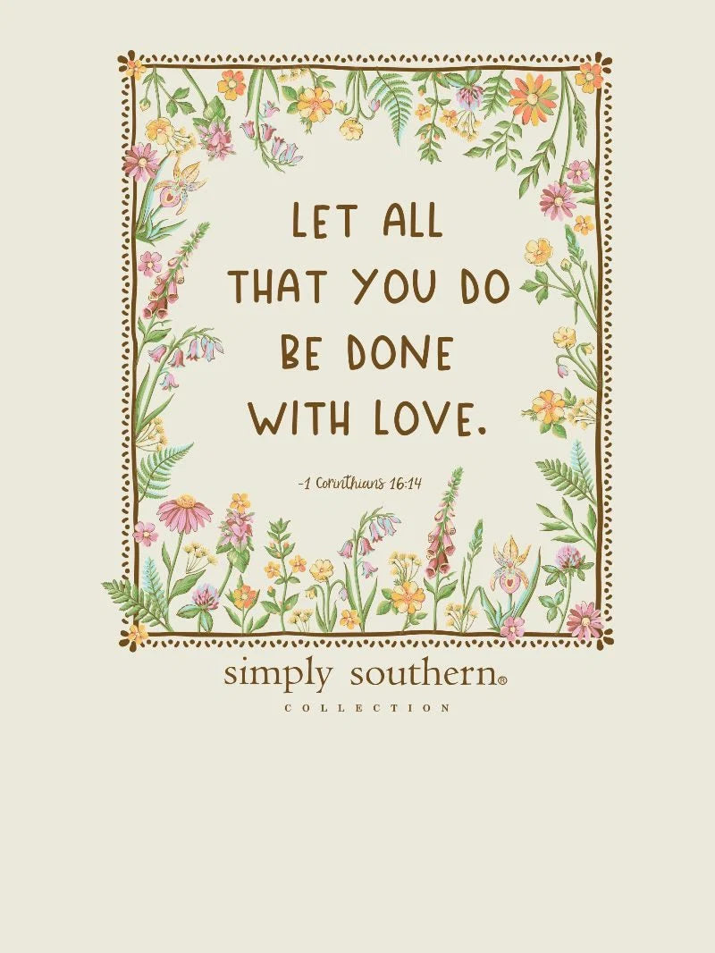 Simply Southern Done With Love Mineral Wash Short Sleeve Shirt