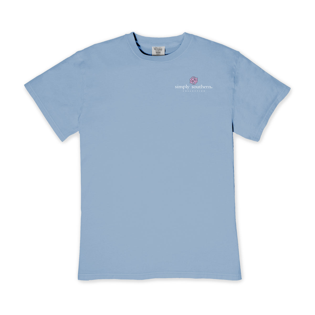 Simply Southern Walking By Faith Mineral Wash Short Sleeve Shirt