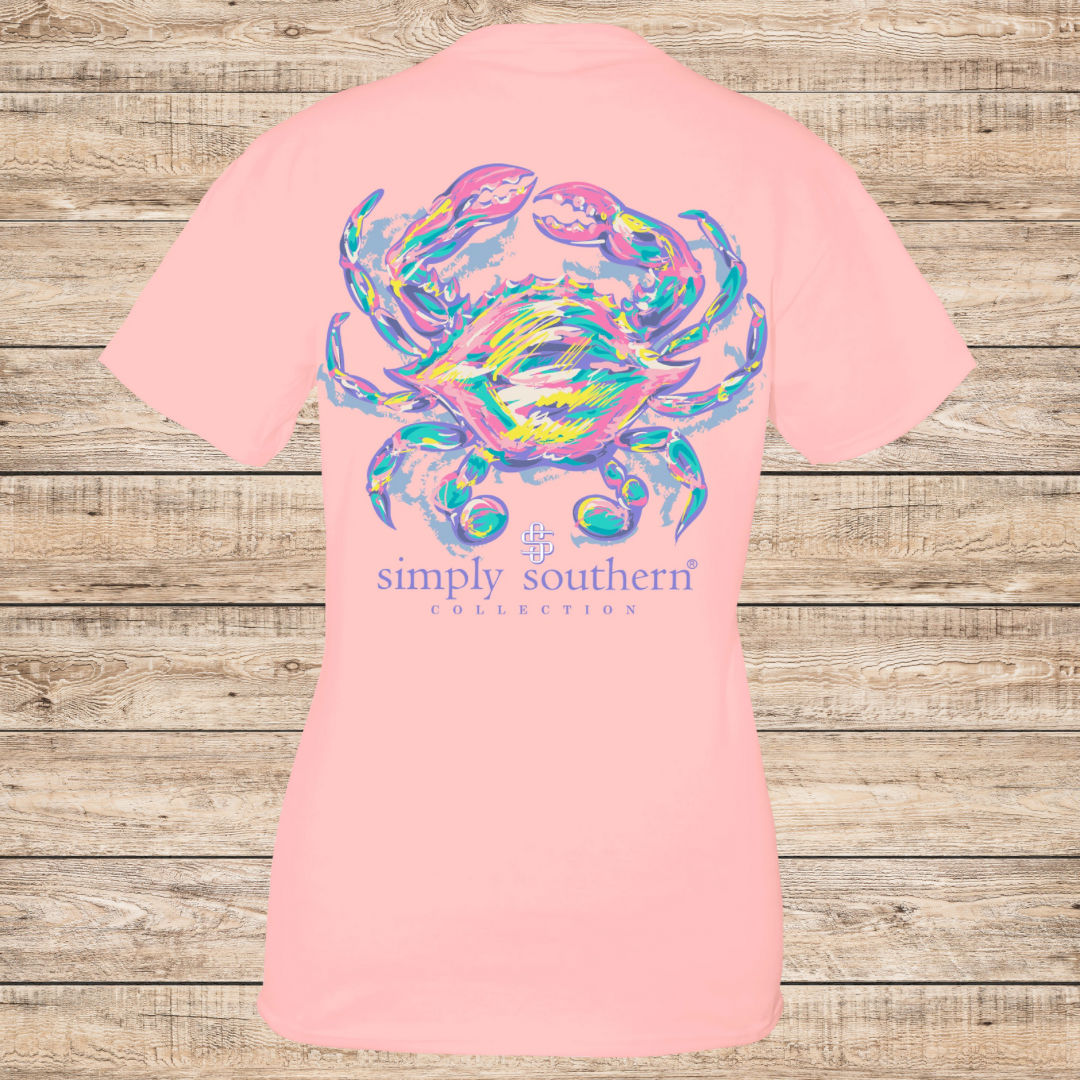 Simply Southern Pastel Crab Bliss T-Shirt