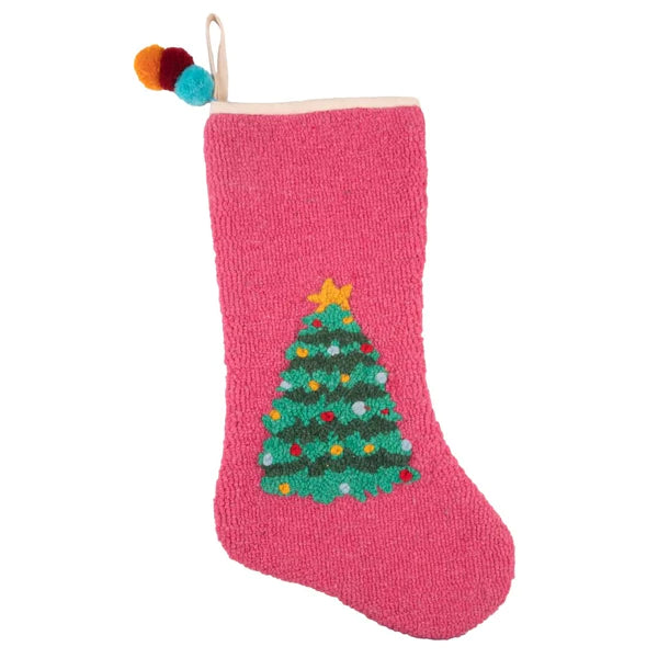 Simply Southern Pink Tree Stocking