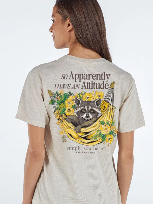 Simply Southern Attitude Raccoon T-Shirt