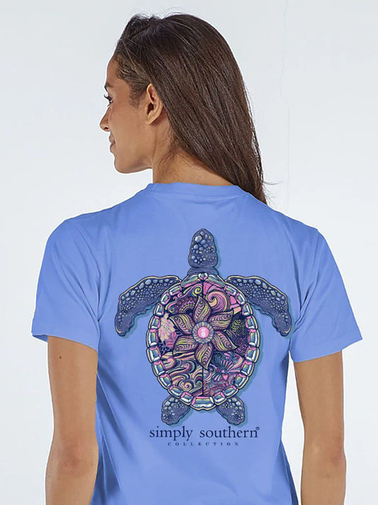 Simply Southern Mandala Wave Turtle Tracker T-Shirt
