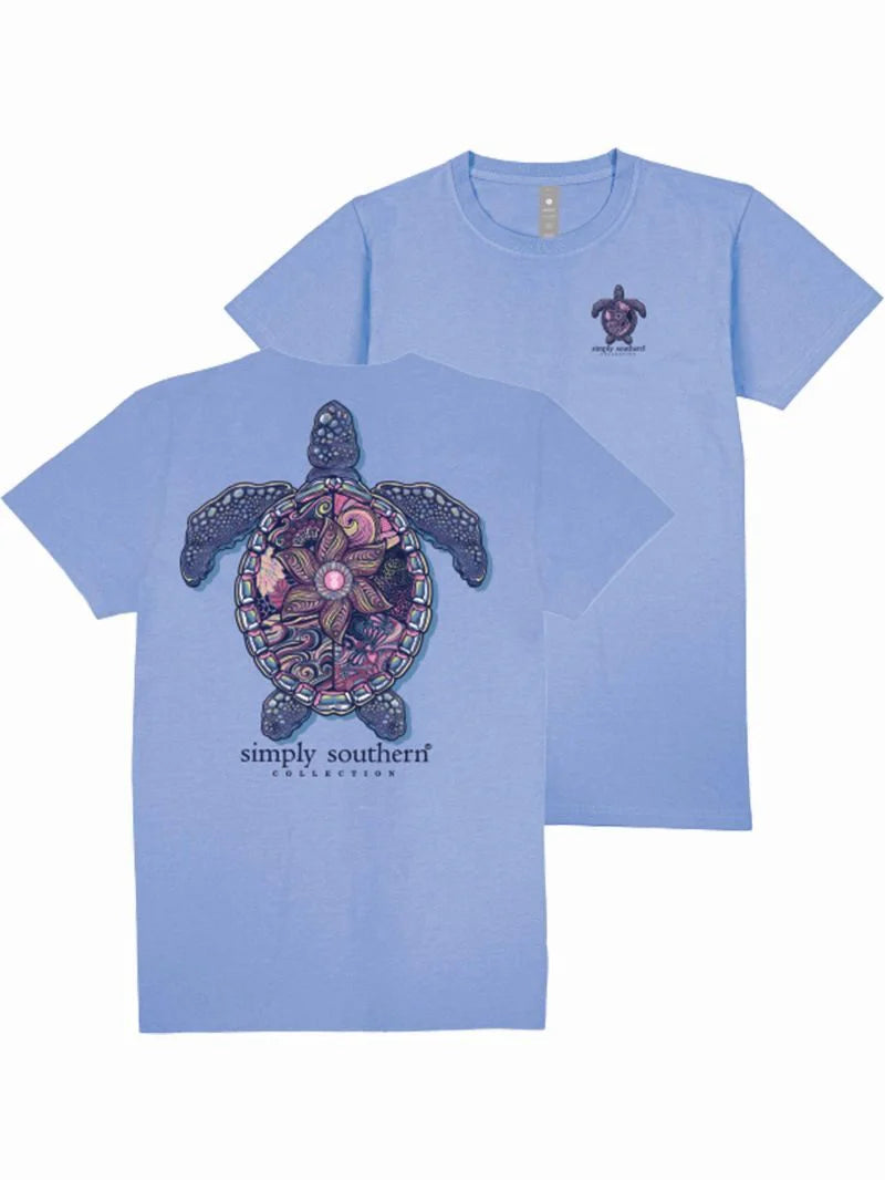 Simply Southern Mandala Wave Turtle Tracker T-Shirt