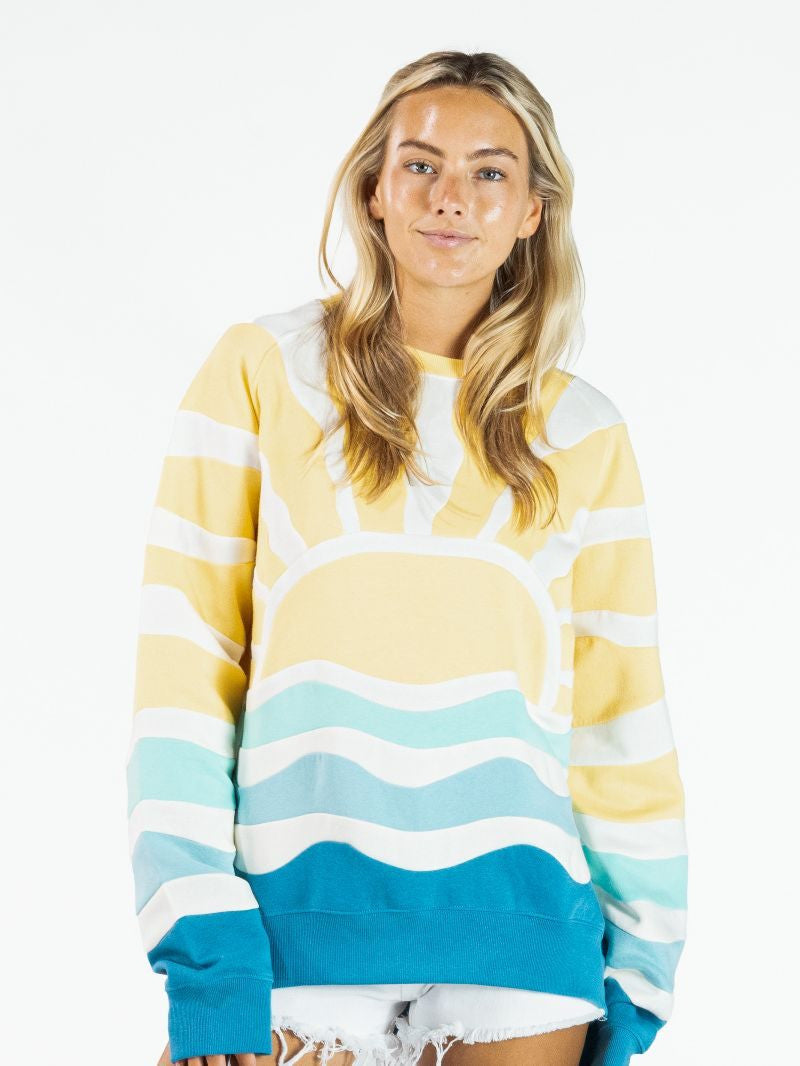 Simply Southern Sun Patch Crewneck Sweatshirt