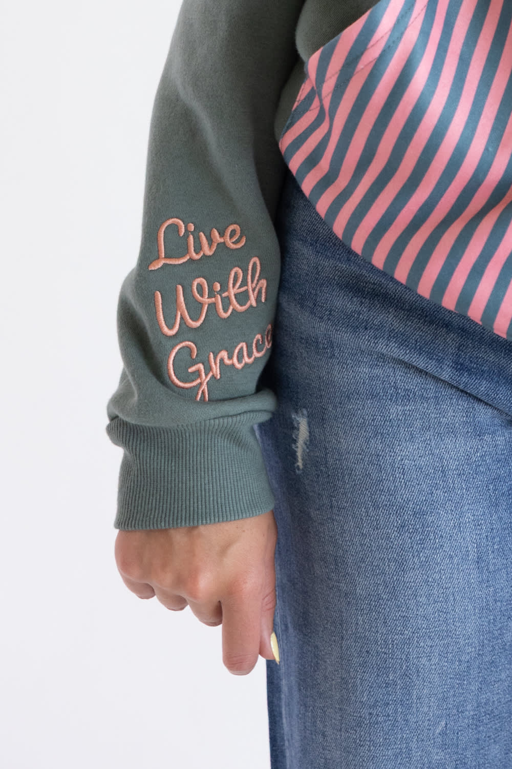 Simply Southern Worship Charm Applique Hoodie
