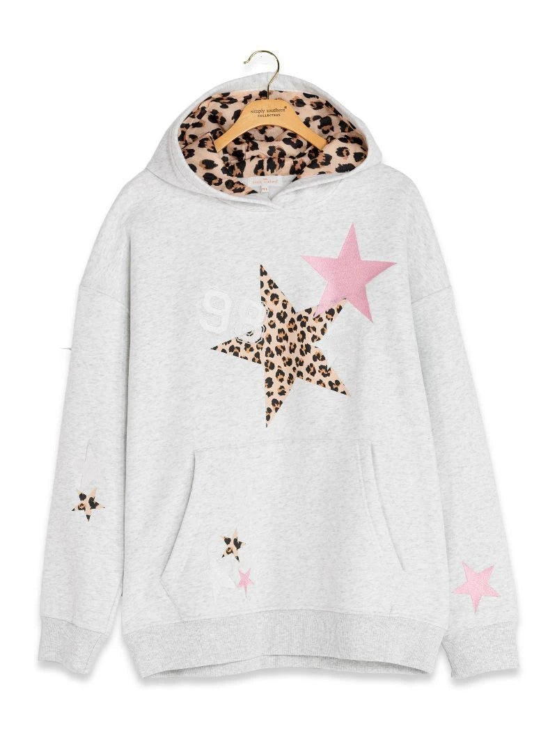 Simply Southern Embroidered Star Hoodie