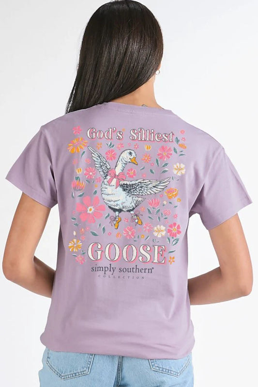 Simply Southern God’s Silliest Goose Short Sleeve Shirt