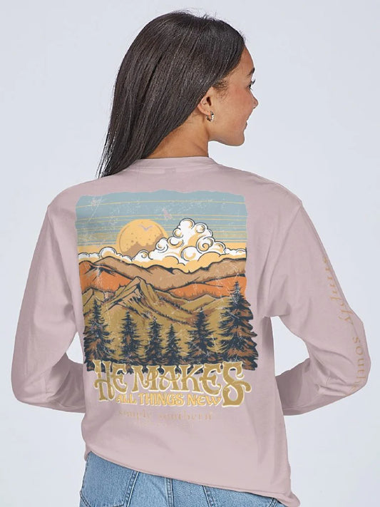 Simply Southern He Makes All Long Sleeve Shirt