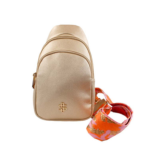 Simply Southern Tan Leather Sling Bag