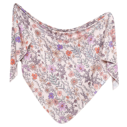 Copper Pearl Flora Knit Blanket Single