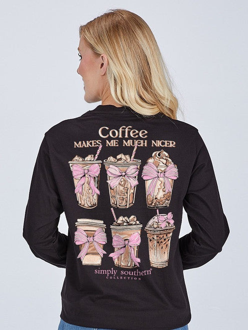 Simply Southern Coffee Nicer Long Sleeve Shirt