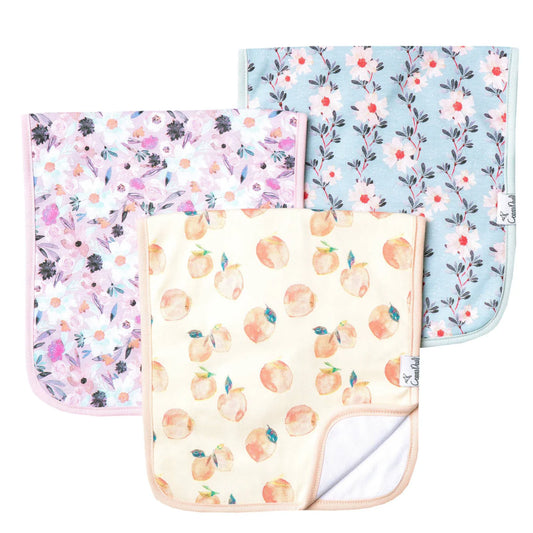 Copper Pearl Morgan Burp Cloth Set
