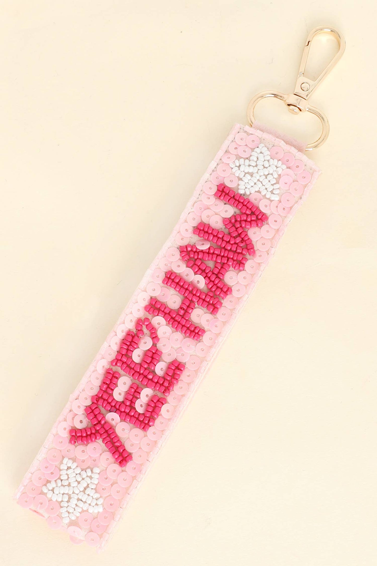 Western Yeehaw Long Strip Beaded Keychain