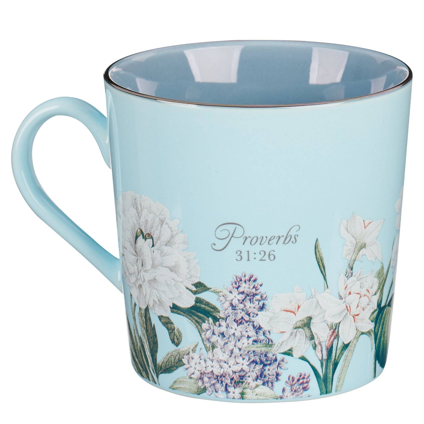 Floral Wisdom Prov. 31:26 Mug