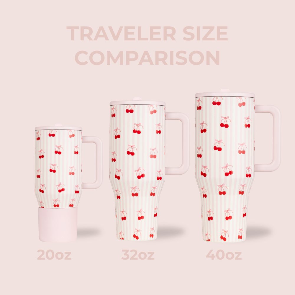 HydroJug Traveler 40oz Tumbler - Sweet Cherries