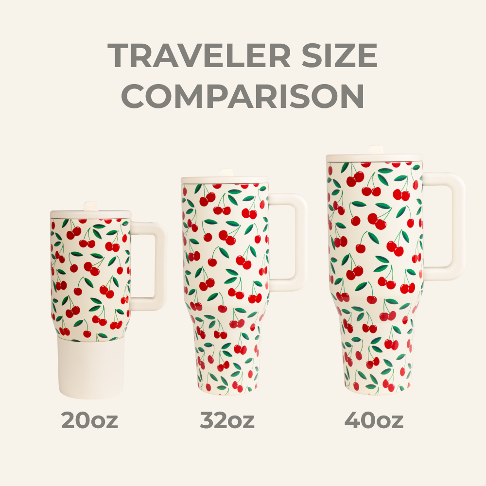 HydroJug Traveler 40oz Tumbler - Cherries
