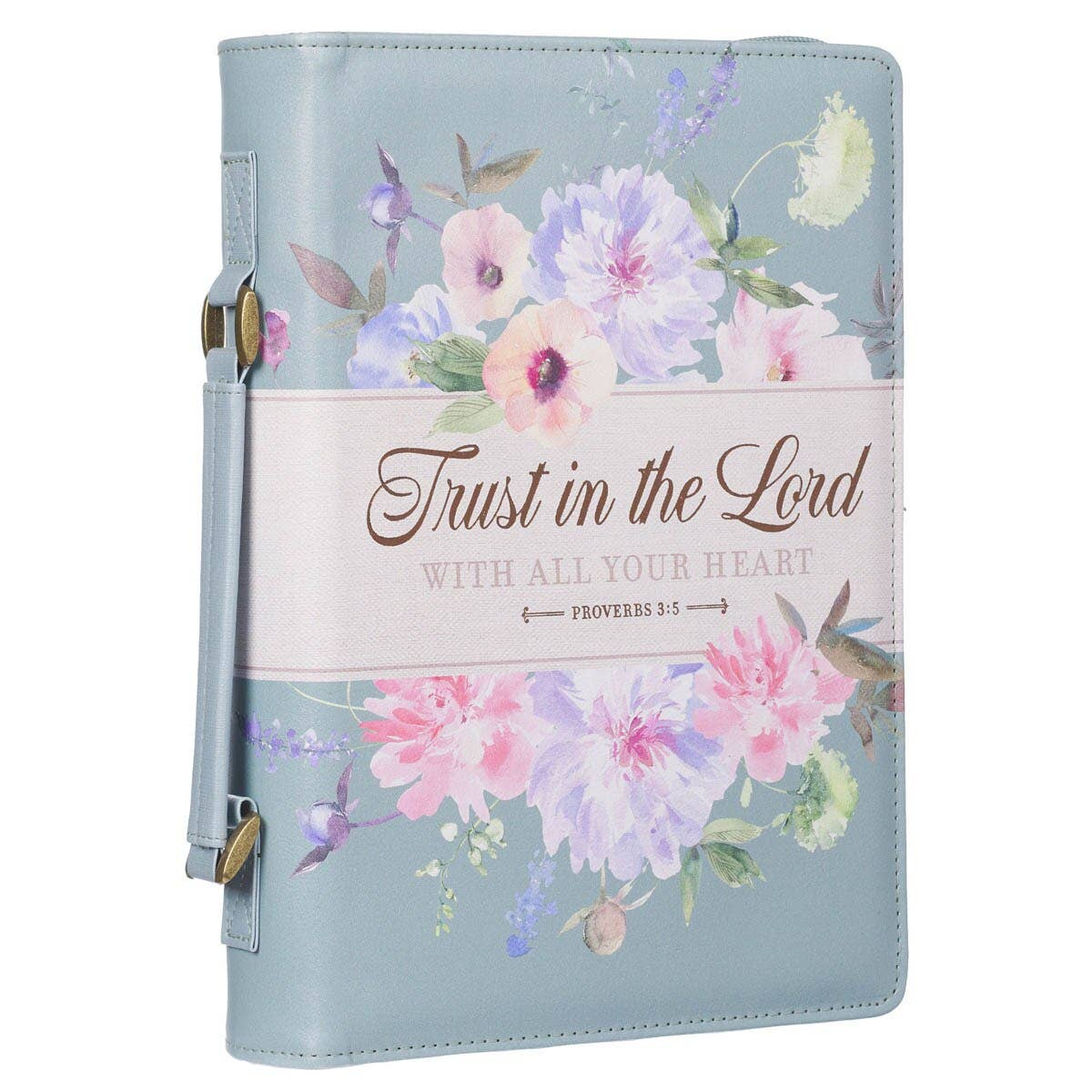 Teal Trust Prov. 3:5 Large Bible Cover