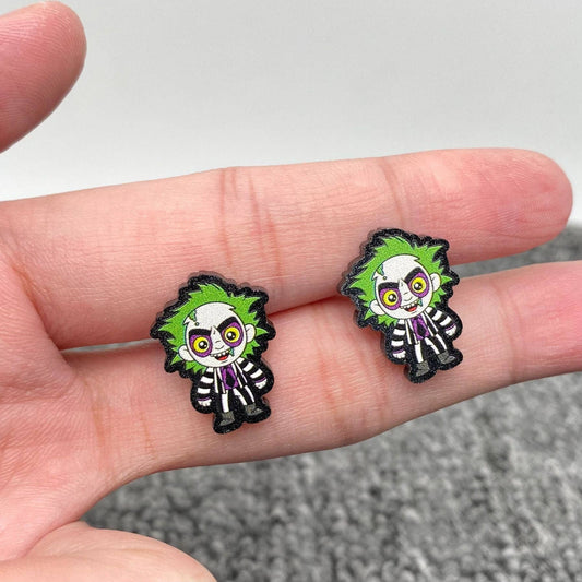 Halloween Character Acrylic Ear Studs