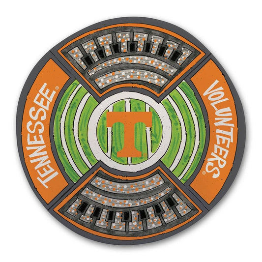 Tennessee Volunteers Round Stadium Platter