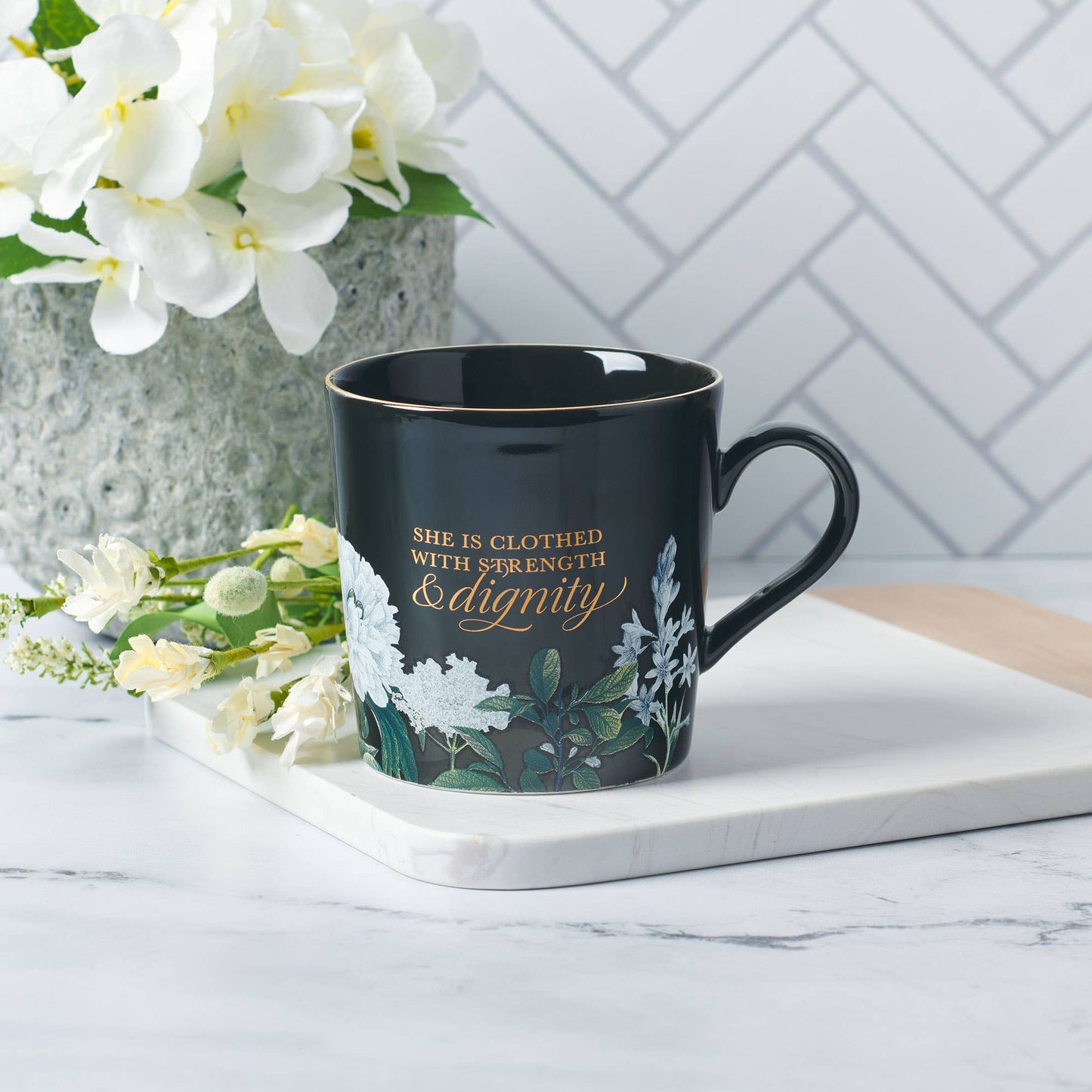 Strength & Dignity Prov. 31:25 Mug