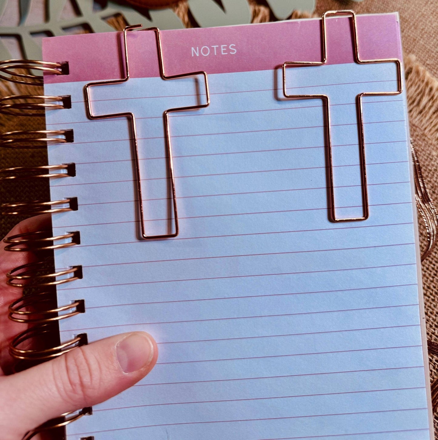 Jumbo Cross Bookmark Paperclips