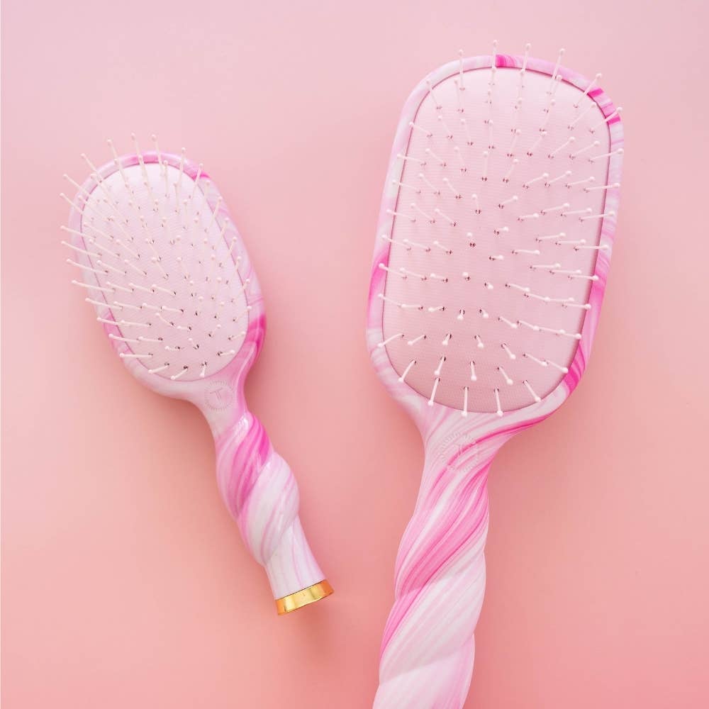 Teleties Mini Detangler Brush - Medium - Pinch Me!