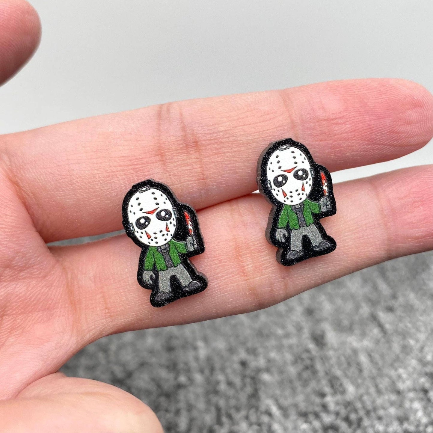 Halloween Character Acrylic Ear Studs