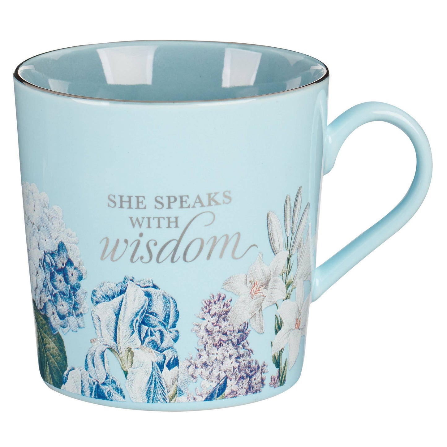 Floral Wisdom Prov. 31:26 Mug