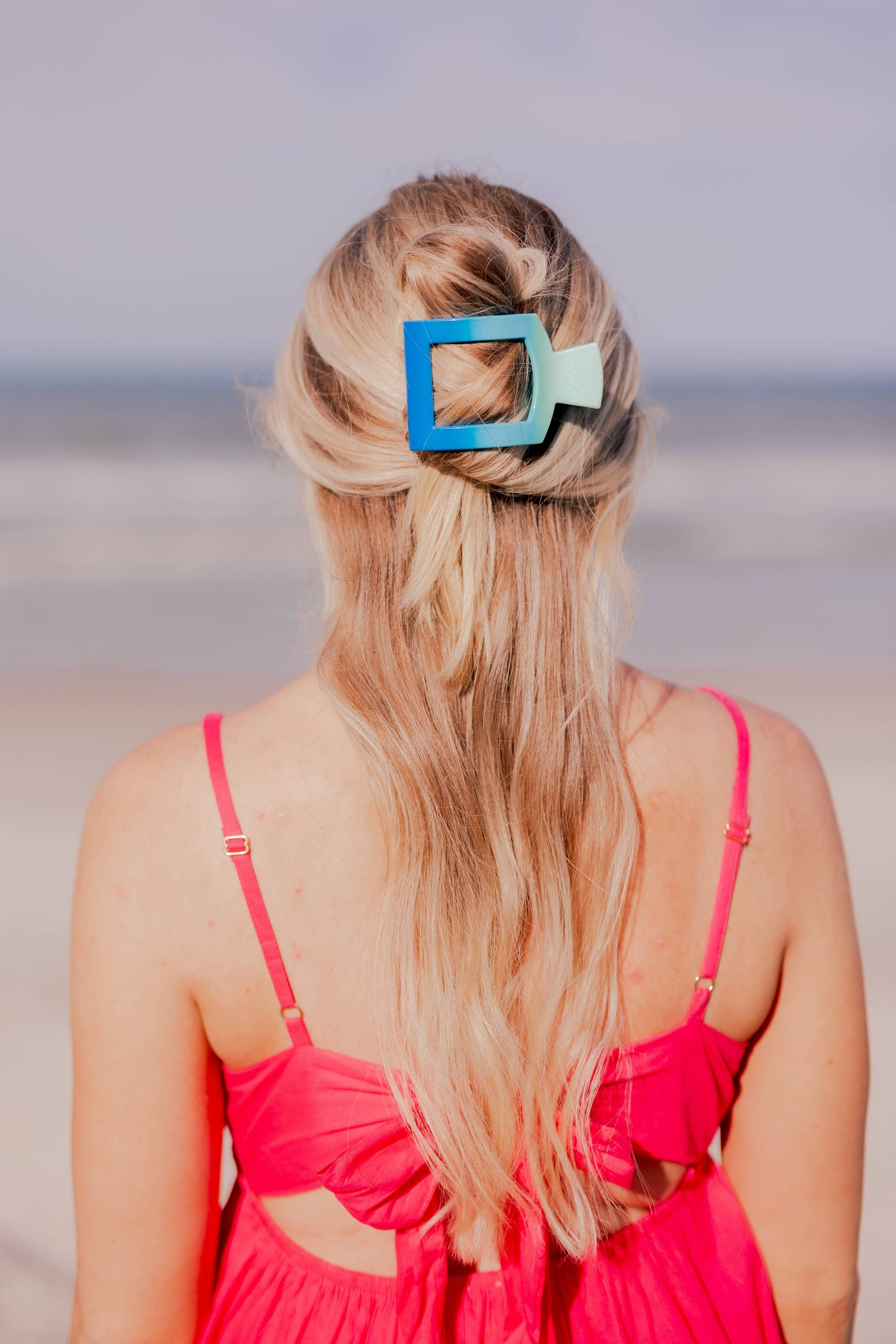 Poolside Medium Flat Square Hair Clip