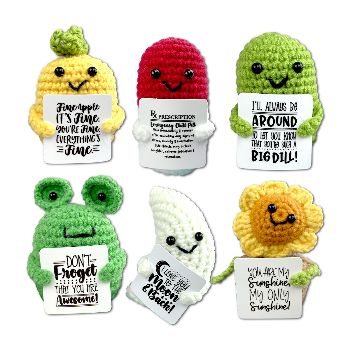 Emotional Support Crochet Plush Pals Boxed