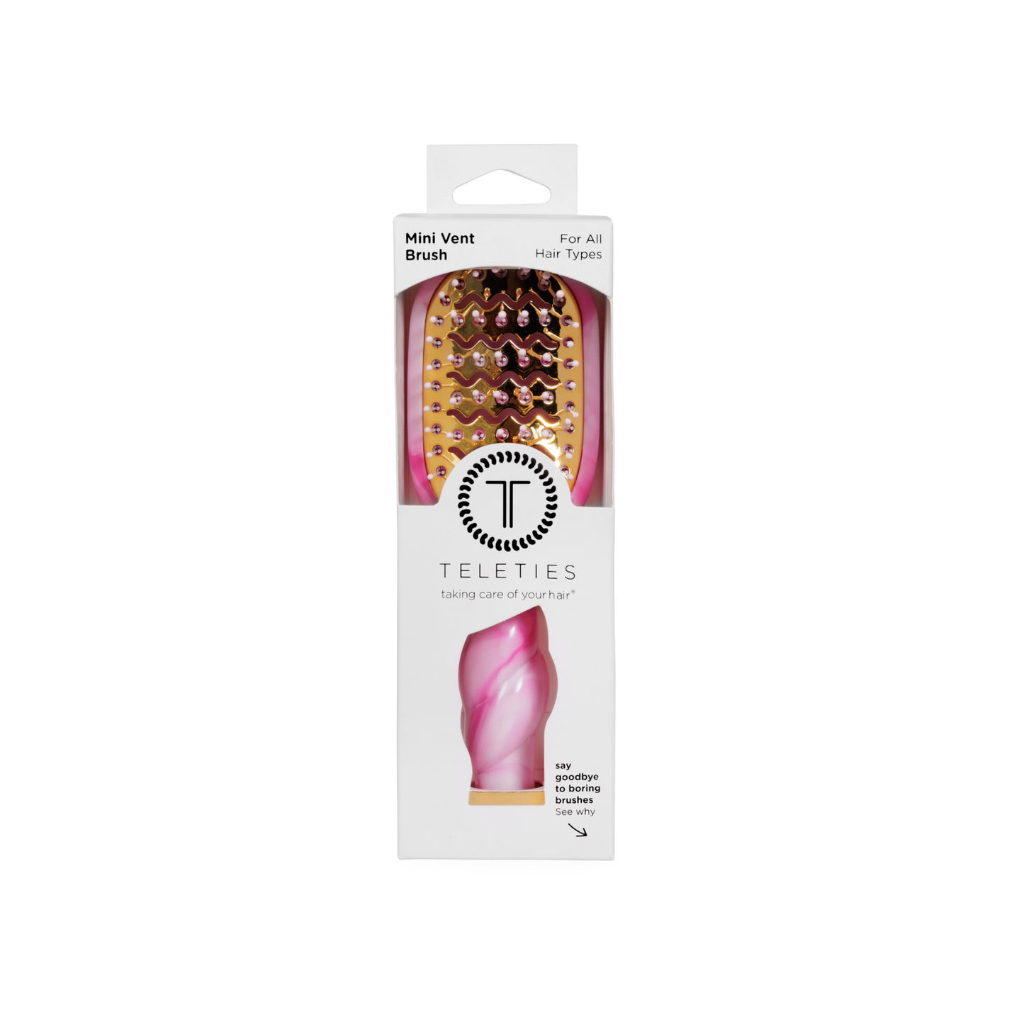 Teleties Mini Vented Brush - Pinch Me!