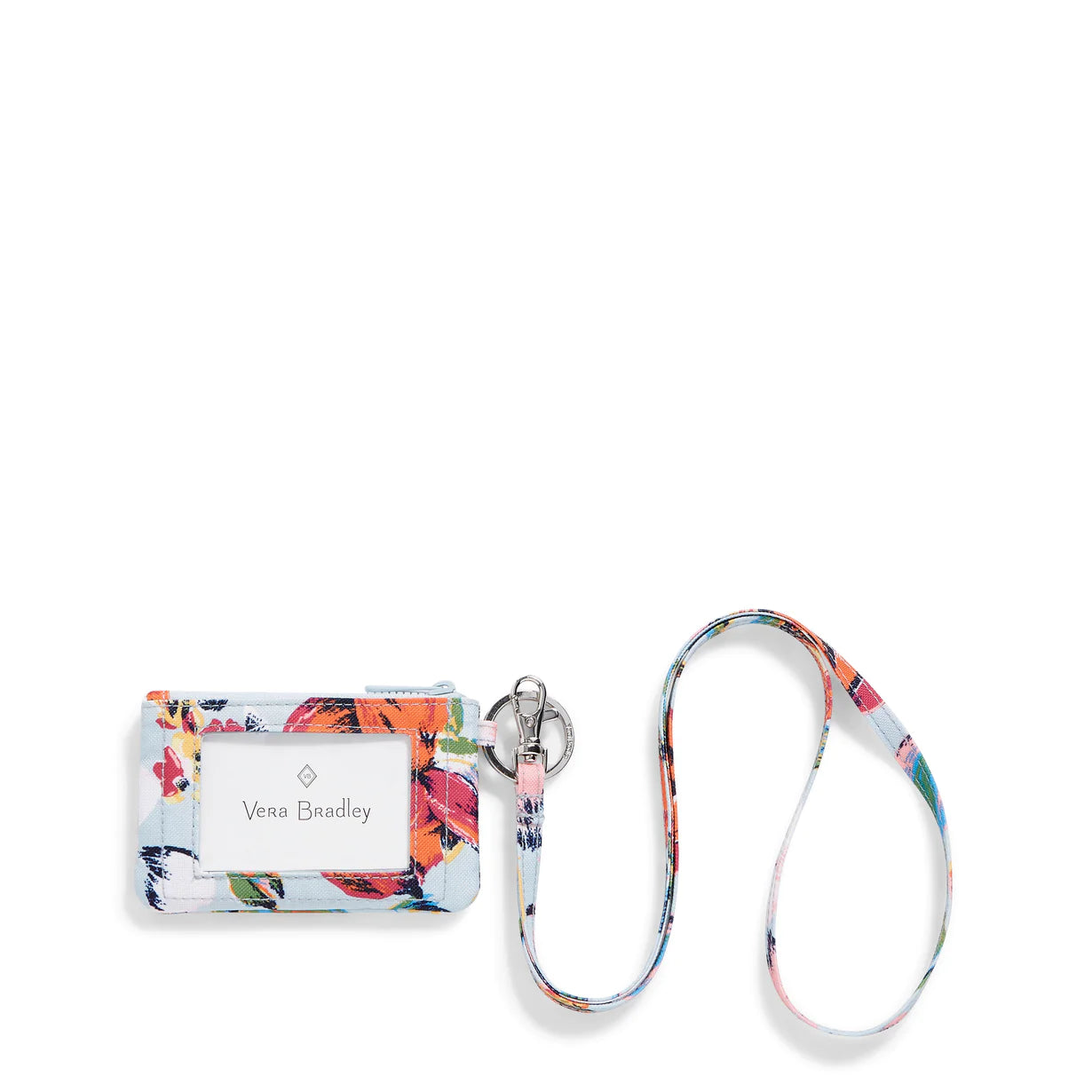 ReActive Zip ID Lanyard - Sea Air Floral