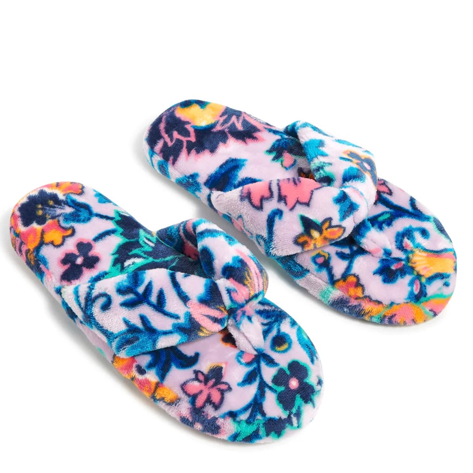 Fleece Flip Flops - Cloud Vine Multi