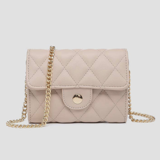 Jen & Co. EH Quilted Clutch/Crossbody w/ Chain Strap