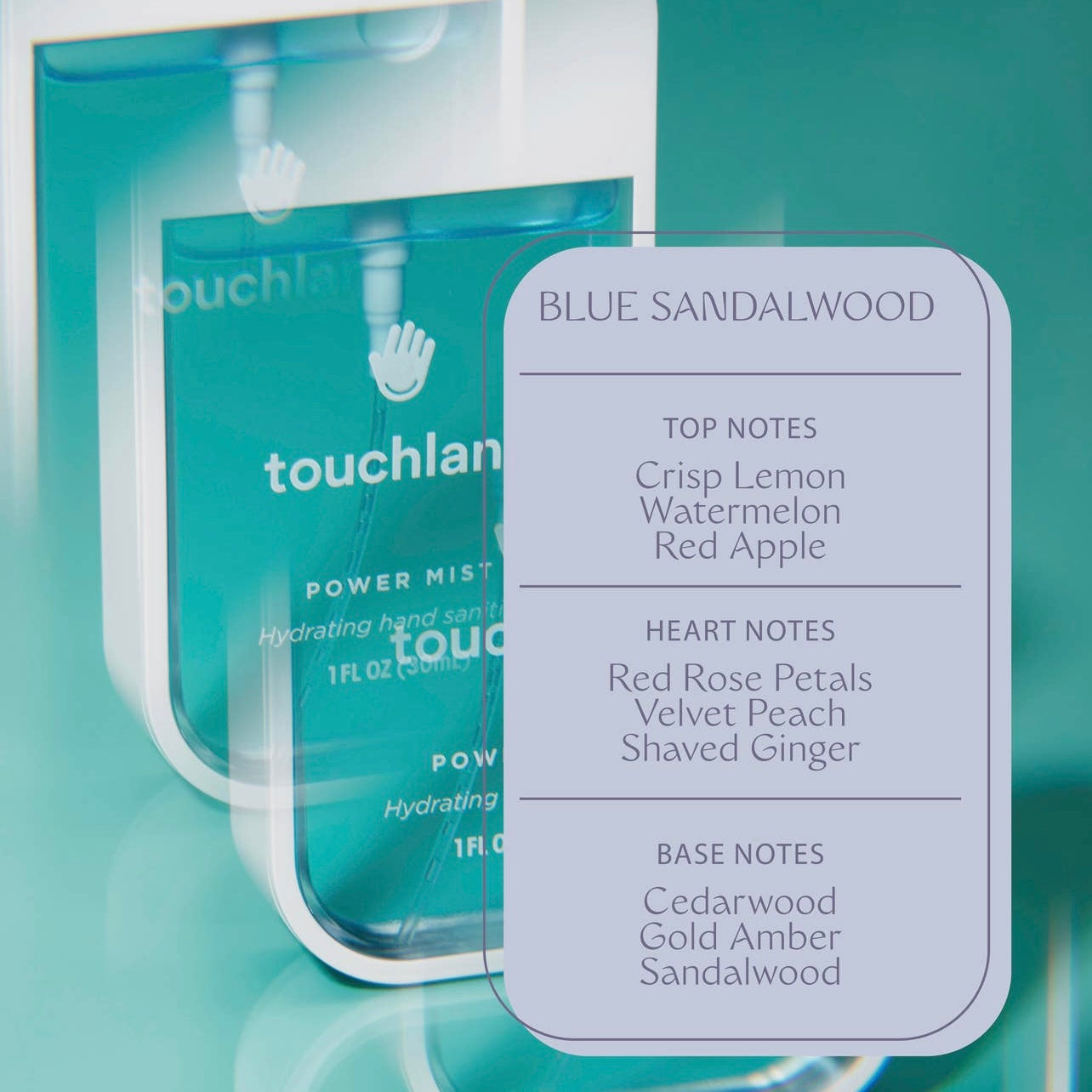 Touchland Power Mist Blue Sandalwood