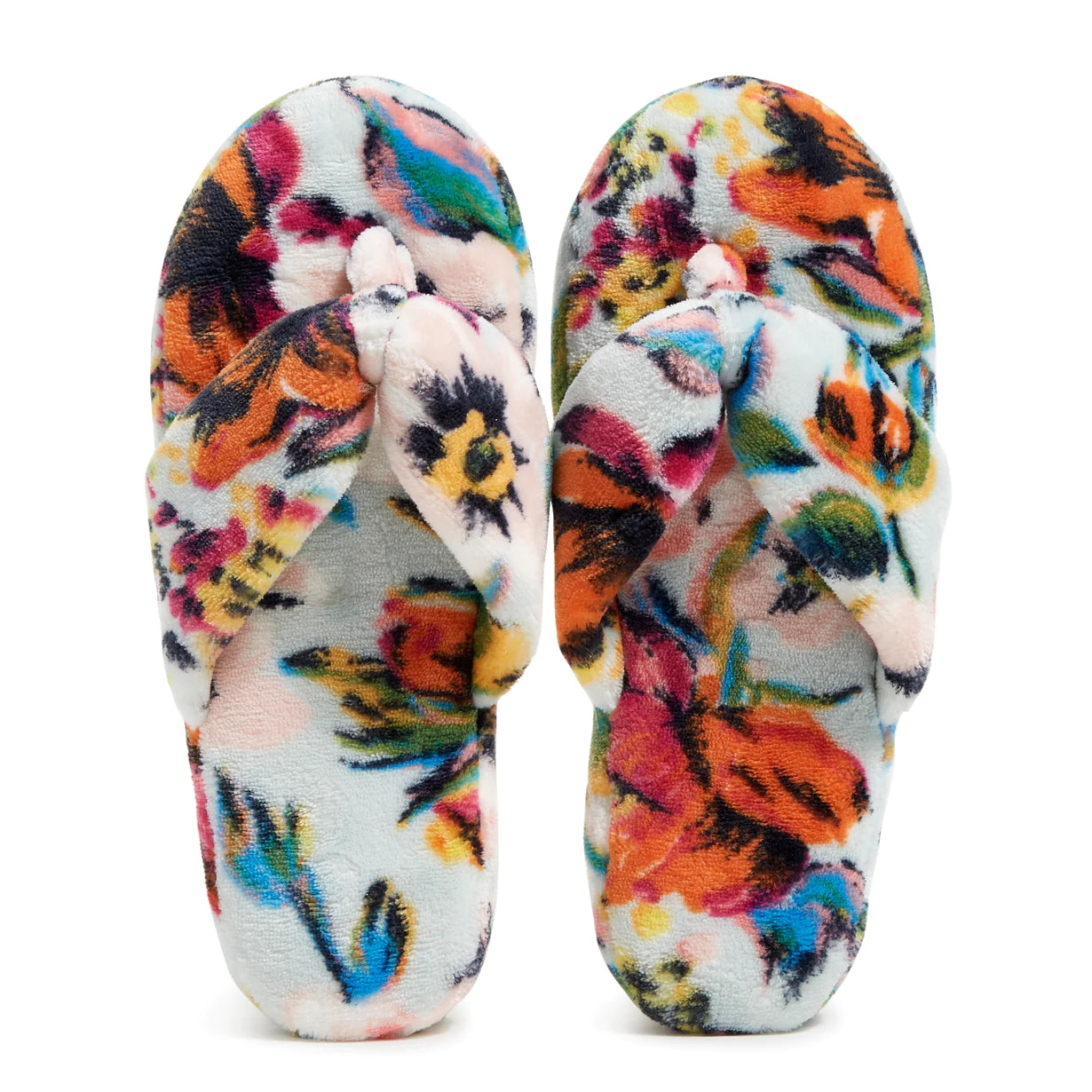 Fleece Flip Flops - Sea Air Floral