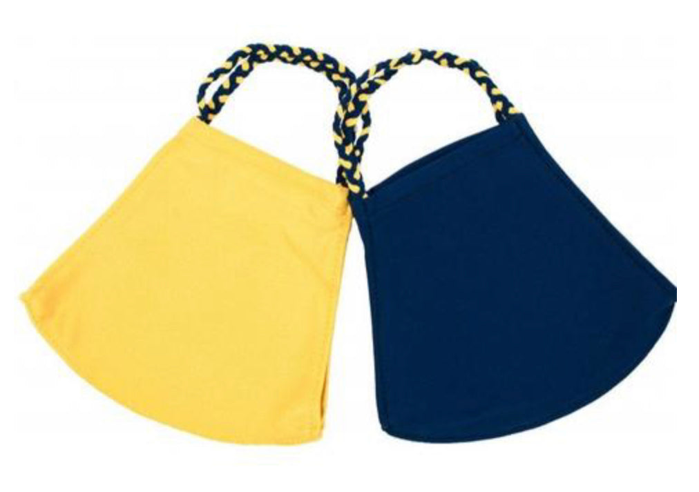 POMCHIES POM MASK - NAVY/SUNSHINE 2 PACK