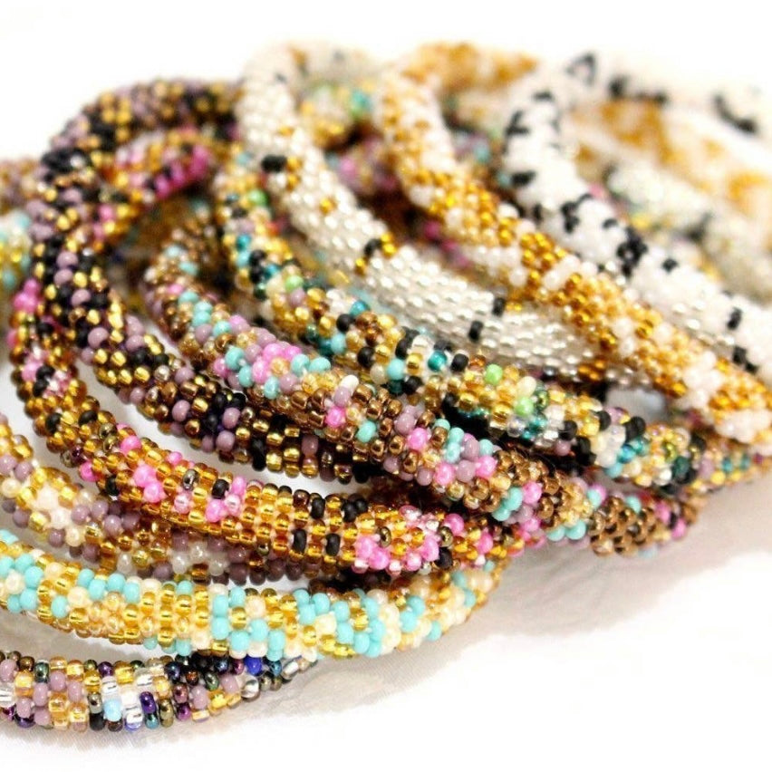 Nepal Glass Bead Bracelets