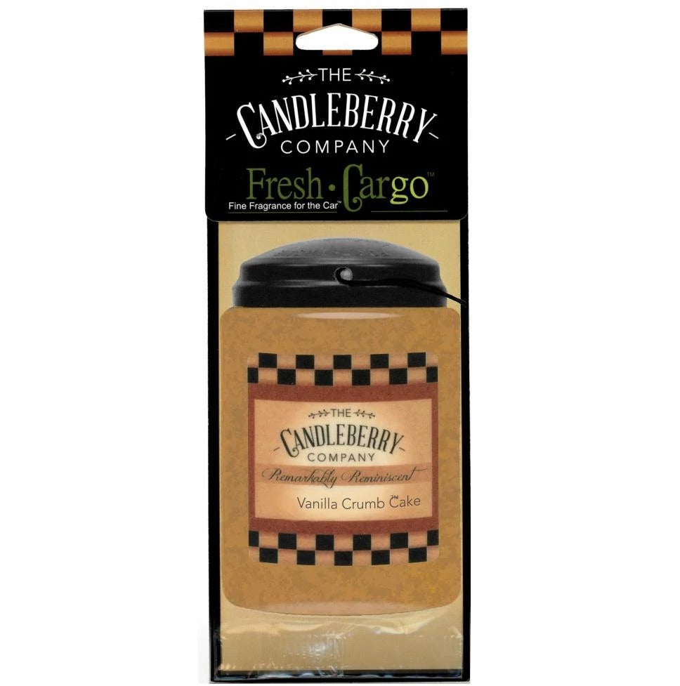 Candleberry Vanilla Crumb Cake Car Freshener
