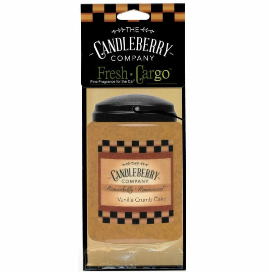 Candleberry Vanilla Crumb Cake Car Freshener